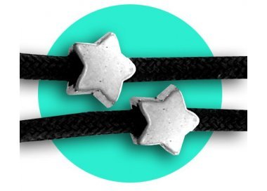 1 pair x mini metal star shoelaces decorations