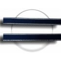 Navy blue silver trims shoelaces