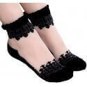 Black tulle socks