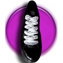 White lace & plumetis shoelaces