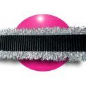 Black shoelaces with silver fringes