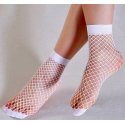 White fishnet socks