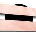 Peach pink wide satin shoelaces