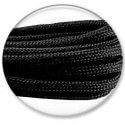Black round paracord shoelaces