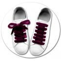 Burgundy velvet shoelaces