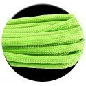 Neon green round paracord shoelaces