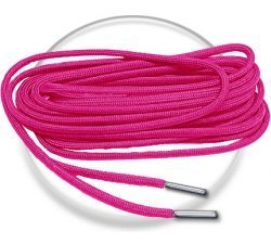  Fushia pink round paracord shoelaces