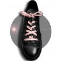 Light copper pink glitter shoelaces