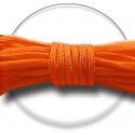 Orange round paracord shoelaces