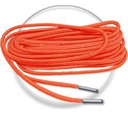 1 pair x orange round paracord shoelaces