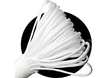 1 pair x white paracord round shoelaces