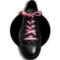 Copper pink glitter shoelaces