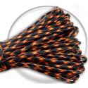 black & Orange round paracord shoelaces