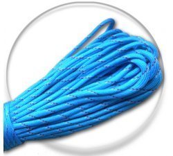  Azure blue paracord shoelaces