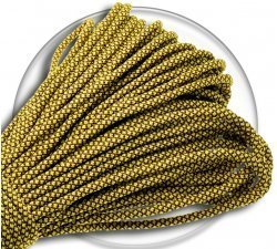 1 pair x mustard round paracord shoelaces