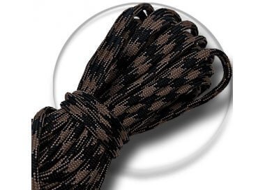 1 pair x black & brown paracord shoelaces