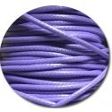 Purple lavender wax shoelaces