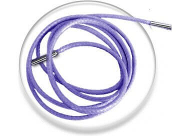1 pair x lavender purple wax shoelaces