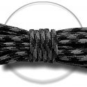 Black & steel grey paracord shoelaces