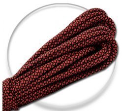Basque red & black paracord shoelaces