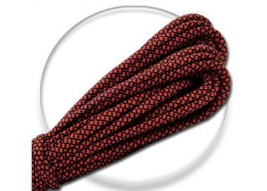 1 pair x basque red & black paracord shoelaces