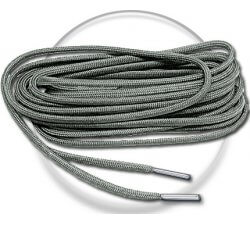 Steel grey round paracord shoelaces