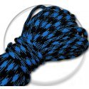 Black & azure blue paracord shoelaces