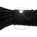 Black with silver glitter paracord shoelaces
