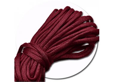 1 pair x burgundy round paracord shoelaces