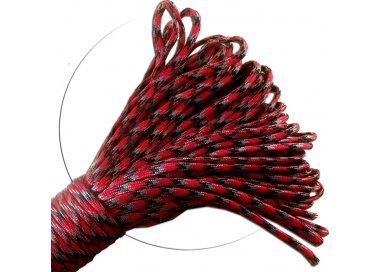 1 pair x red camo paracord shoelaces