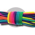 Rainbow neon paracord shoelaces