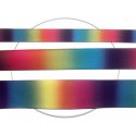 Rainbow satin shoelaces : 3 widths