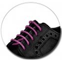 Raspberry pink wax shoelaces