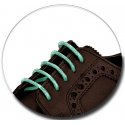 Green mint wax shoelaces