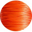 Fluorescent orange waxed thin laces