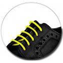 Neon yellow wax shoelaces