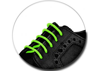 1 pair x neon green wax shoelaces