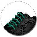 Emerald green wax shoelaces