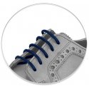 Navy blue wax shoelaces