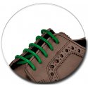 Grass green wax shoelaces