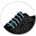Light blue wax shoelaces