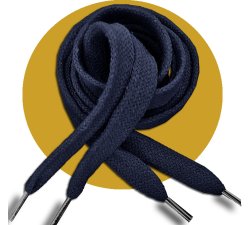 1 pair x thick navy blue shoelaces