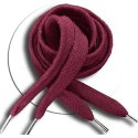 Thick burgundy shoelaces