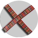 Red scottish shoelaces : 3 widths