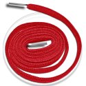Red round shoelaces
