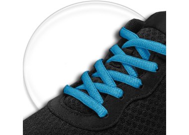 1 pair x lagoon blue round shoelaces