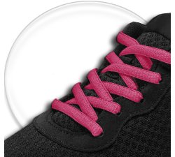 1 pair x raspberry pink round shoelaces