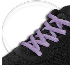 1 pair x lavender purple round shoelaces