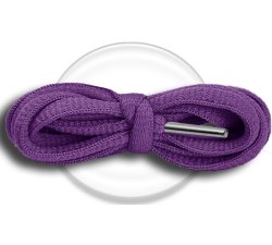 1 pair x purple round shoelaces