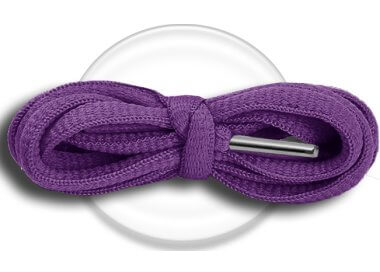 1 pair x purple round shoelaces